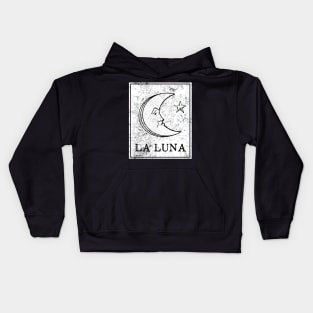 La Luna Loteria Mexican Tarot Card Kids Hoodie